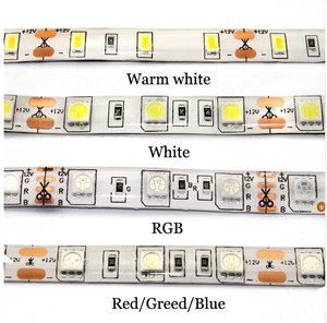 Tira de luces LED a prueba de agua para decoración del hogar, cinta de luces Led a prueba de agua de 5050/1m/2m 60Leds/m 12V RGB/<span class=keywords><strong>azul</strong></span>/blanco cálido - Product Image 6