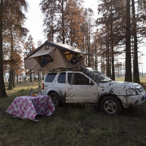 Tente de toit pour camping en plein air, SUV, 5 personnes, imperméable, <span class=keywords><strong>abri</strong></span> solaire pour voiture, pour les aventuriers en voyage de week-end - Product Image 2