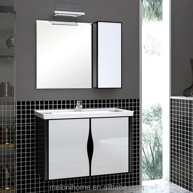 현대 디자인 LED 거울 내각 MDF 가구 목욕 허영 멜라민 목욕탕 허영