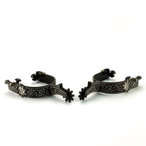 แกะสลัก Trims และ TEXAS Star ตกแต่งโบราณ <span class=keywords><strong>Western</strong></span> ม้า Spurs - Product Image 3