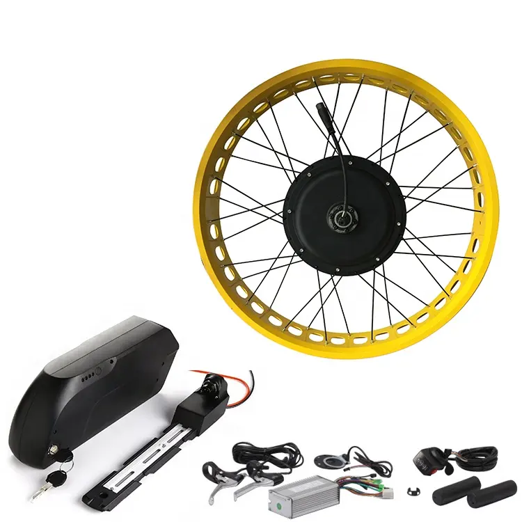 Kit de motorisation de vélo électrique, moteur de 26 pouces, 48v, 1500/2500w, avec batterie de 20 pouces