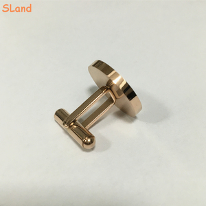 Gemelos de acero inoxidable de forma redonda OEM/ODM, joyería <span class=keywords><strong>Sland</strong></span> en blanco, venta al por mayor, diseño cepillado y pulido para logotipo de grabado DIY - Product Image 6