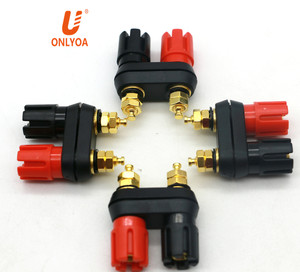 4 מ"מ כפול בורג סוג מצופה זהב בננה תקע שקע שקע עבור רמקול מגבר מסוף - Product Image 5