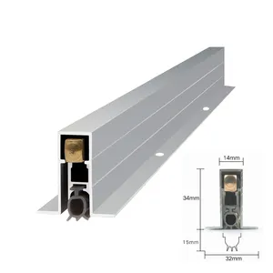 Chất Lượng Cao Tự Động Thả Xuống Con Dấu Cửa Dưới Niêm Phong Dưới Cửa Nhôm Dải Thời Tiết Cho Khách Sạn - Product Image 1