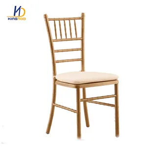 KINGNOD Wholesale Cheap Stackable Metal Chiavari Banquet Chair Seat Cushions