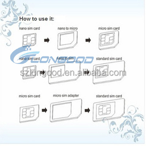 2015 Bulk Cheap 3 in 1 Nano <strong>SIM</strong> to Mi-cro <strong>SIM</strong> Card Adapter(IP5G-038) - Product Image 3