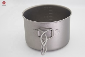 1450Ml Ultralichte Puur Titanium Potset Outdoor Camping Kookgerei Buiten Koken Set - Product Image 4