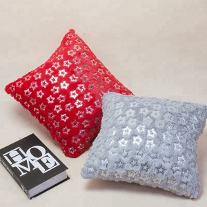 Cheersee altın tüy cilt dostu polyester kanepe dekoratif kadife kürk toptan atmak yastık ile farklı renk - Product Image 6