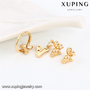 64033 Xuping بالجملة <span class=keywords><strong>2</strong></span> جرام مطلية بالذهب الثقيلة مجوهرات التصاميم dulhan مجموعات - Product Image 4