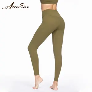 AMESIN YLF032 High Rise Yoga Leggings Pants From China Factory