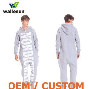 Pyjamas Sleepwear for <strong>Men</strong> Sleeveless Zip Front Jumpsuit <strong>Summer</strong> Adult <strong>Onesie</strong> - Product Image 2