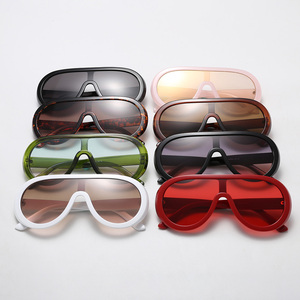 18932 Superhot Eyewear 2019 Oversized Shades SunメガネOne Piece Lens Shield Sunglasses - Product Image 4