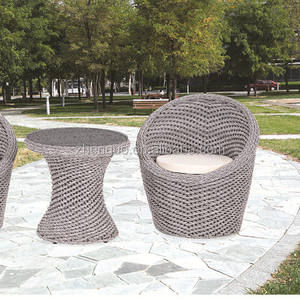 Handmade PE Mây Sân Thượng Đồ Nội Thất Giải Trí Bàn Ghế Vườn - Product Image 3