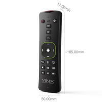 Souris aérienne sans fil MINIX NEO A3 originale avec entrée vocale, clavier QWERTY, gyroscope six axes, télécommande pour MINIX Media Hub TV Box