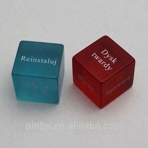 Dadi su misura poliedrico di plastica acrilica del sesso del gioco di esercizio adulto - Product Image 1