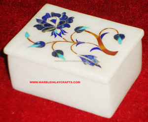 Cajas decorativas con incrustaciones de mármol, alabastro - Product Image 1
