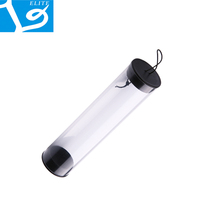 Tubes en plastique transparents en acétate suspendus, tube cylindrique en plastique