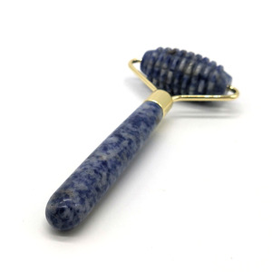 Productos de tendencia 2025 recién llegados gran oferta Blue Point Jasper masajeador de rodillo Facial silencioso masajeador de rodillo de Jade natural