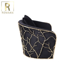 Mới Nhất Thiết Kế Thiết Kế Ý Đồ Nội Thất Cổ Điển Sang Trọng Vải Nhung Với Khung Đồng Hiện Đại Sofa Đối Với Phòng Khách - Product Image 4