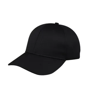 Custom black elastic band flex closed back fit baseball cap cotton mesh trucker hat