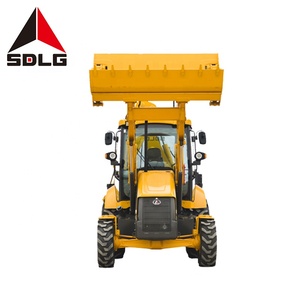 SDLG B877F chinesischer billiger 4x4 schlepp barer Mini-Traktor-Bagger lader mit Frontlader und Bagger lader