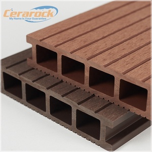 Goedkope Hout Kunststof Composiet Terrasplanken Goede Prijs Tuin Wpc Decking Floor Outdoor Holle Wpc Decking Vloeren