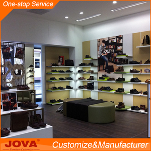 Sang Trọng Sáng Chiếu Sáng Treo Tường Bằng Gỗ Cửa Hàng Giày Hiển Thị Kệ Cho Cửa Hàng Giày Trang Trí Đồ Đạc - Product Image 2