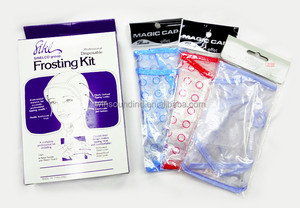 Gorro desechable respetuoso con el medio ambiente, para peluquería, PEVA, Bull's Eye, Frosting Tipping - Product Image 5