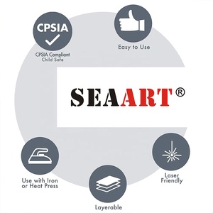 Seaart S935 bebé Color Lt verde Ultra suave y delgada CPSIA SVHC SGS probado vinilo de transferencia de calor - Product Image 4