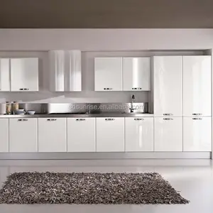 आधुनिक उच्च चमक लाह सफेद रंग रसोई कैबिनेट डिजाइन