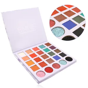 3 dalam 1r palet Eyeshadow Glitter Matte, palet Eyeshadow berpigmen tinggi, bedak tahan air 3 dalam 1r