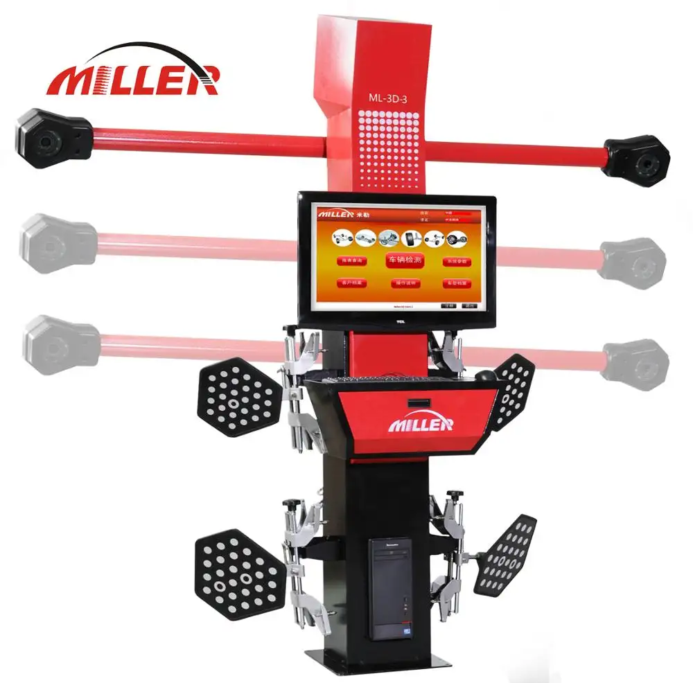 MILLER professionele auto, voertuig digitale smart 3d wieluitlijning en balans machine (ce-certificaat) ML-3D-3