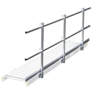 PARAPET BALCONY CLAMP SAFETY GUARD RAIL SYSTEM FOR CONSTRUCTION