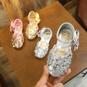 Hot Selling Princess Blingbling Kids Girl <strong>Shoes</strong>