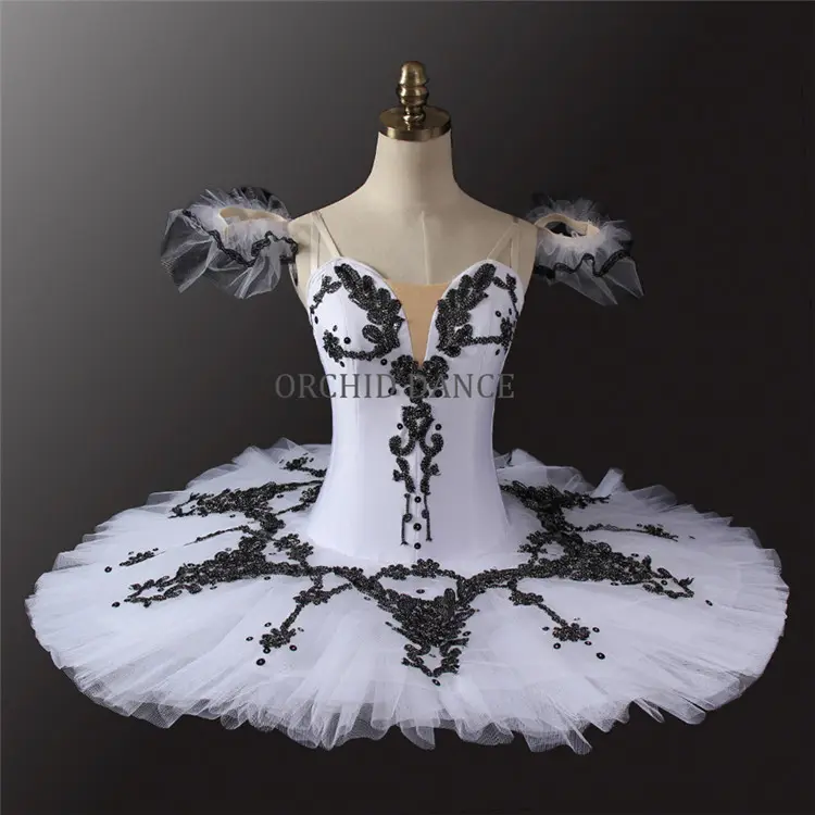 Orchid Dance Professional High Quality MOQ 1PCS White Ballet Tutu Women