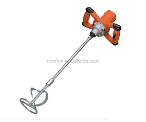 Mezclador de cemento eléctrico multifuncional, Mini <span class=keywords><strong>mano</strong></span> portátil, velocidad única de 950W, mezclador de <span class=keywords><strong>mortero</strong></span> cincado - Product Image 2