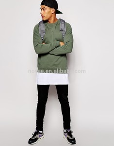 Jeunes adolescents Hoodies pour les garçons à manches longues Hoodies pour les hommes mode pull Hoodies sans <span class=keywords><strong>cagoule</strong></span> - Product Image 2