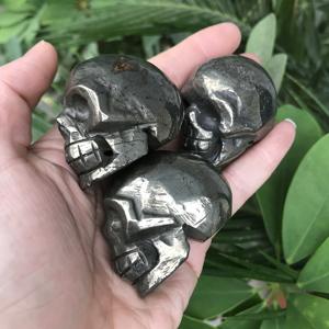 Dropship intagliato a mano naturale cristallo di rocca gemsones <span class=keywords><strong>2</strong></span> pollici mini pirite teschi di guarigione teschi - Product Image 6