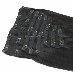 Kẹp Tóc Vàng Kết Thúc Toàn Bộ Đầu Bốn Sợi Rút Đôi Giá Rẻ Chất Lượng Hàng Đầu Bán Chạy Tóc Nối Remy - Product Image 1