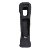 Télécommande sans fil Motion Plus MotionPlus Adaptateur Capteur pour Nintendo Wii Remote Controller Motion + étui en silicone