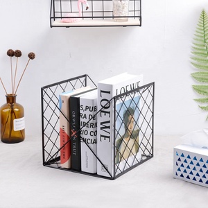 Berdiri Bebas Lantai Meja Hitam Logam Persegi Kawat Rak Pemegang Tampilan Ruang Tamu Dekorasi Rumah Baru Ide-ide Produk 2018 - Product Image 2