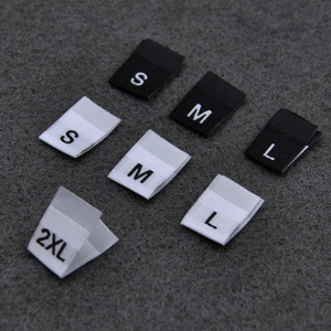 Etiqueta tejida <span class=keywords><strong>para</strong></span> <span class=keywords><strong>ropa</strong></span>, tamaño estándar, barata - Product Image 2