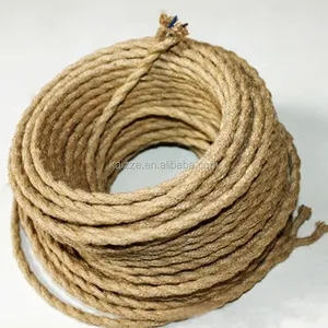 Twisted electric wire braided electrical wire/power cable Kaizze diy hemp rope pvc copper stranded insulated