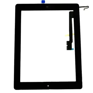 Layar Sentuh Panel Depan untuk iPad 1 2 3 4 Digitizer Tampilan Layar Sentuh