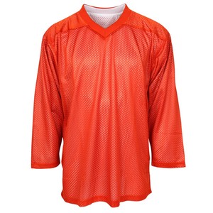 100% Polyester Réversible Populaire Blanc Pratique Maillot De Hockey Sur Glace - Product Image 2