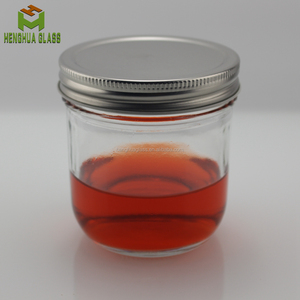 10oz 300ml di forma rotonda vaso di vetro bocca larga di conservazione degli alimenti di vetro <span class=keywords><strong>mason</strong></span> jar sottaceti Conserve Di Frutta marmellata miele vaso con tappo in metallo - Product Image 3