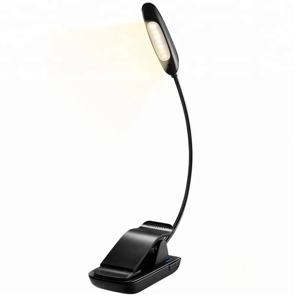 LED Book Light with 9-Level Warm/Cool White Brightness Eye Care Lamp with Power Indicator Perfect for Bookworms & Kids