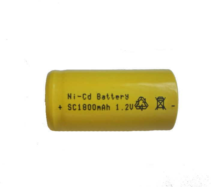 Ni-cd sc 1800mah перезаряжаемая батарея 1,2 v