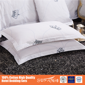 Phong Cách Sang Trọng 100% Cotton 4 Cái Bộ Đồ Giường Đầy Đủ/Vua Kích Thước <span class=keywords><strong>Quilt</strong></span>/Duvet Cover <span class=keywords><strong>Set</strong></span> Bedsheets Pillowcase Linen Bedcover <span class=keywords><strong>Set</strong></span> - Product Image 5