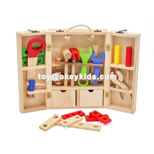 Grande vente bricolage jouer enfants en bois jouet outil ensemble pour la vente en gros W03D103B